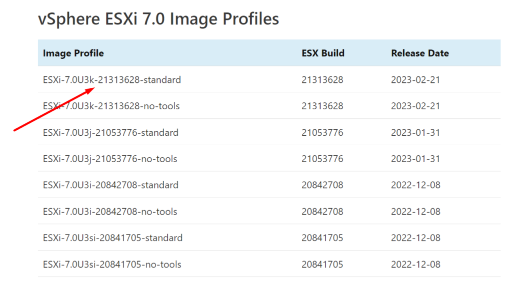 esxi-update-image-profile-info esxi update image profile info